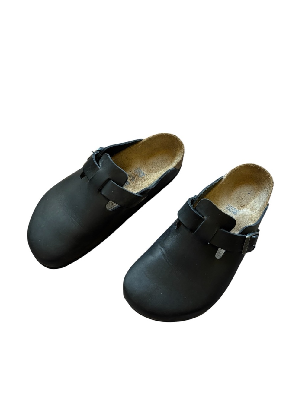 Birkenstock Boston Oiled Leather Clog black EU 39 US 8-8.5 boho casual granola